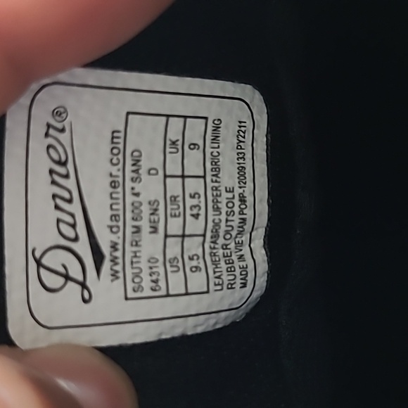 Danner South Rim 600 Hiking Boots Size 9.5 Mens - Picture 8 of 11